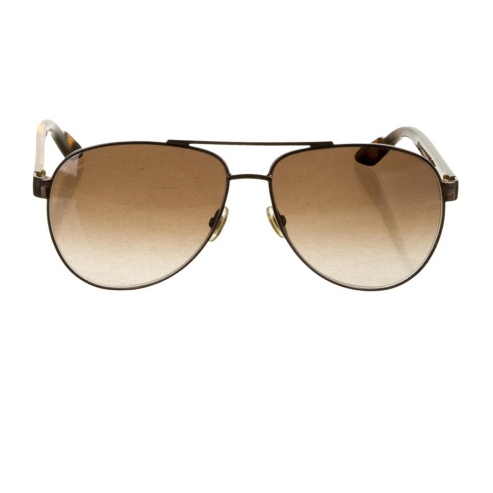 Gucci Brown Aviator Sunglasses